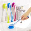 1pc Pot Cleaning Brush Vertical Multifunction Kitchen Suction Cup Type Sink Scrub Long Handle