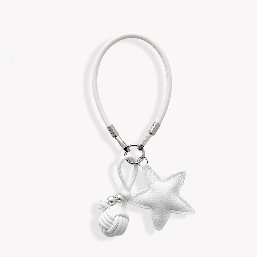 Pvc Leather Phone Lanyard With Star Pendant For Women And Men