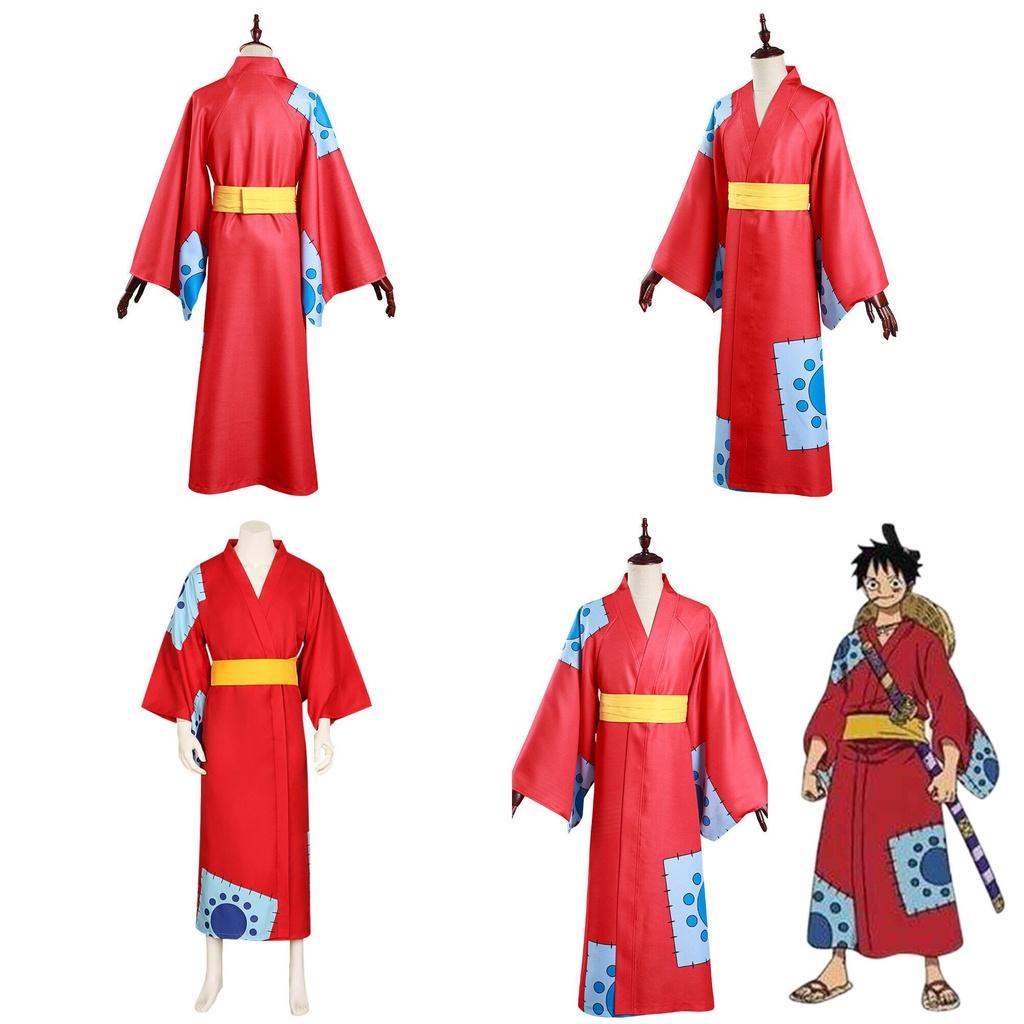 One Piece Wano Country Cosplay Costume For Monkey D Luffy Fans