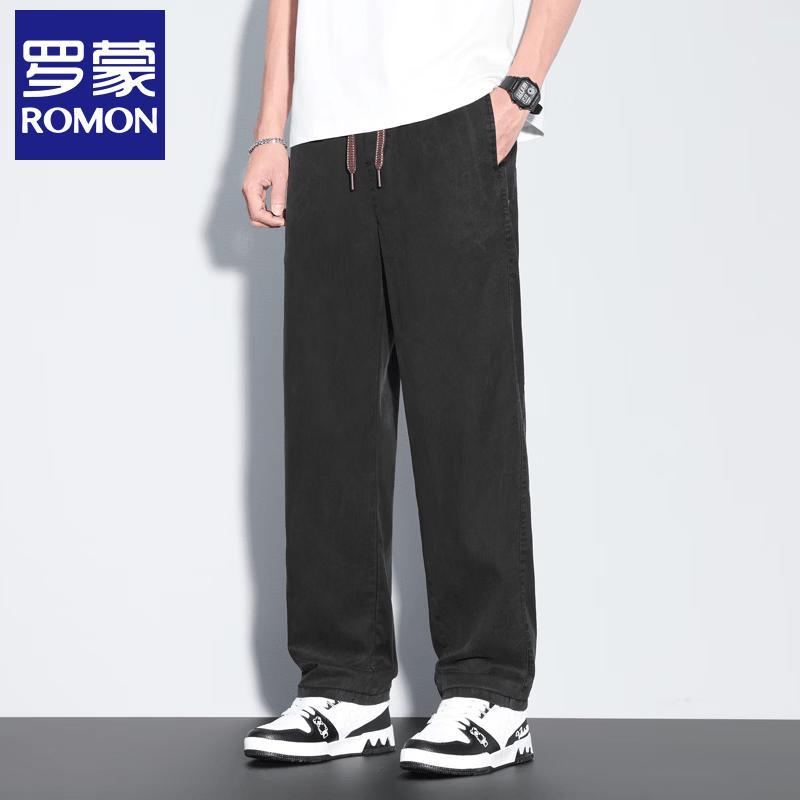 

Romon Men s Casual Straight-Leg Pants M