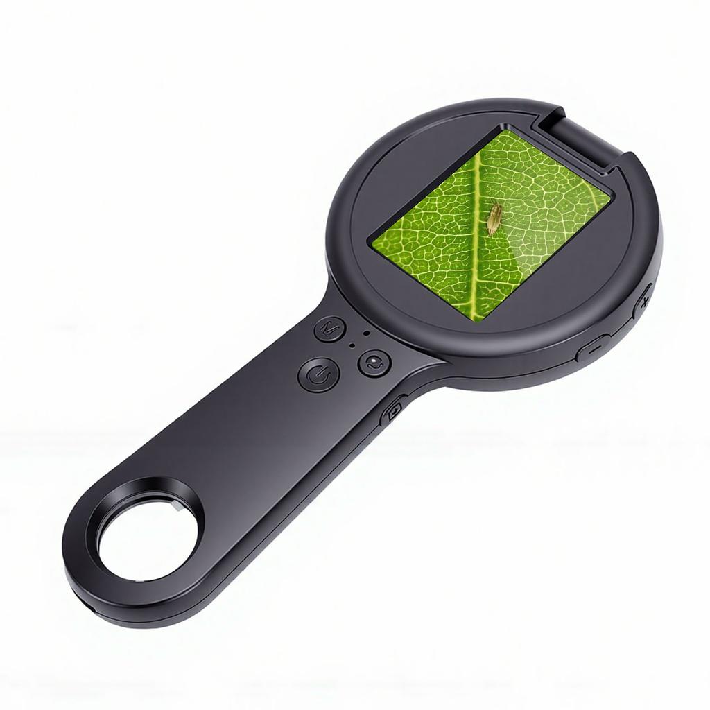 Handheld Magnifier Digital Microscope 2 Inch Screen 500x Magnification Handheld Magnifying Glass Microscope with LEDs