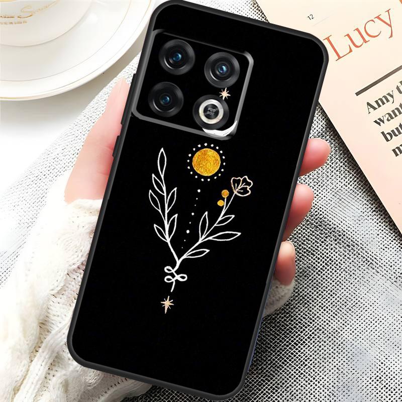 Sun Flowers Cat Snake Moon Cover For OnePlus 15 13 13R 13T 12 12R 10T 11 10 Pro OnePlus Nord 5 CE 4 3 Lite N20 N30 Case