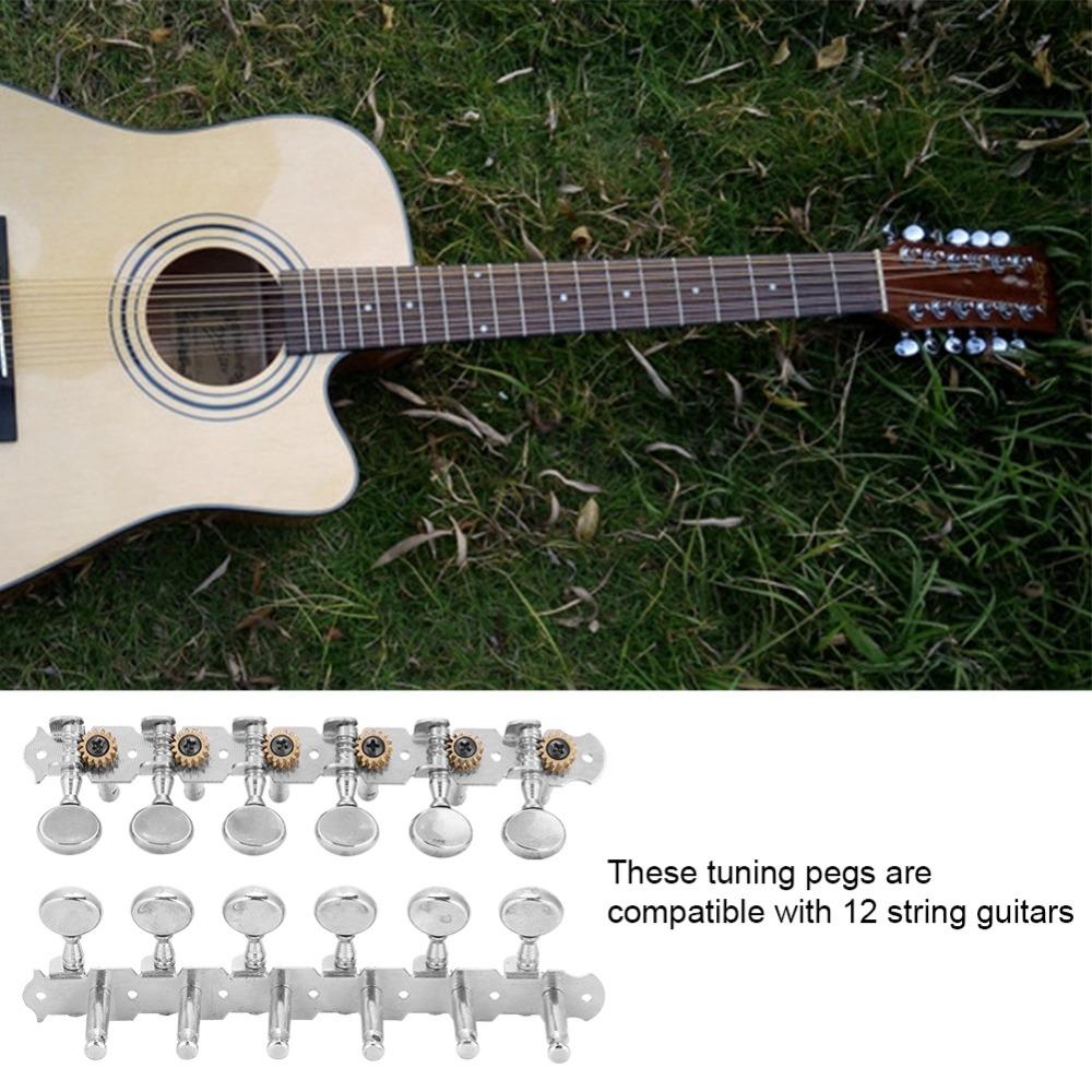 6L6R Configuration Guitar Tuning Pegs Smooth Tuning Machine Heads  For Guitar Repair