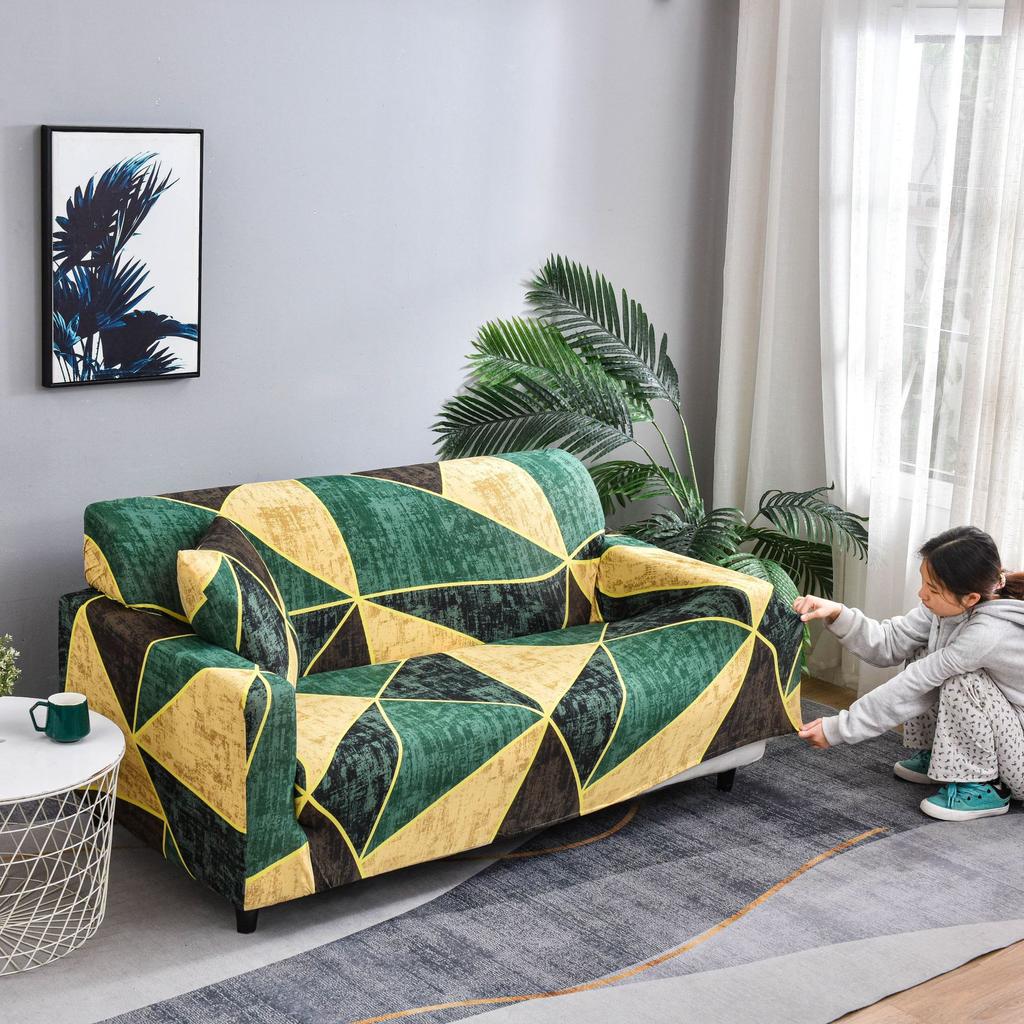 New Printed Stretch All Inclusive Sofa Cover Anti Slip  Dirt Proof and Cat Scratch All Inclusive Sofa Cover Sofa Cover