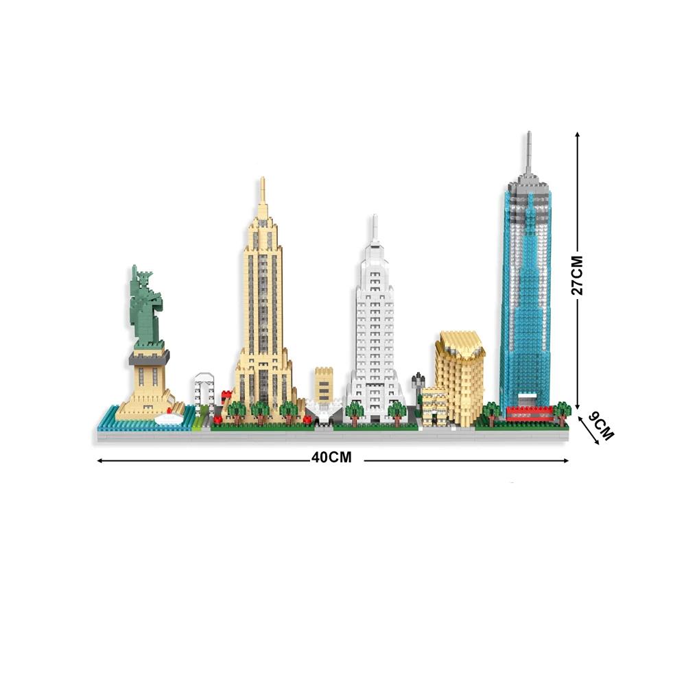 Knew Built Micro Mini Building Block with USB LED Light White House Toy Architecture Model Ideal Decorative Piece Home Office