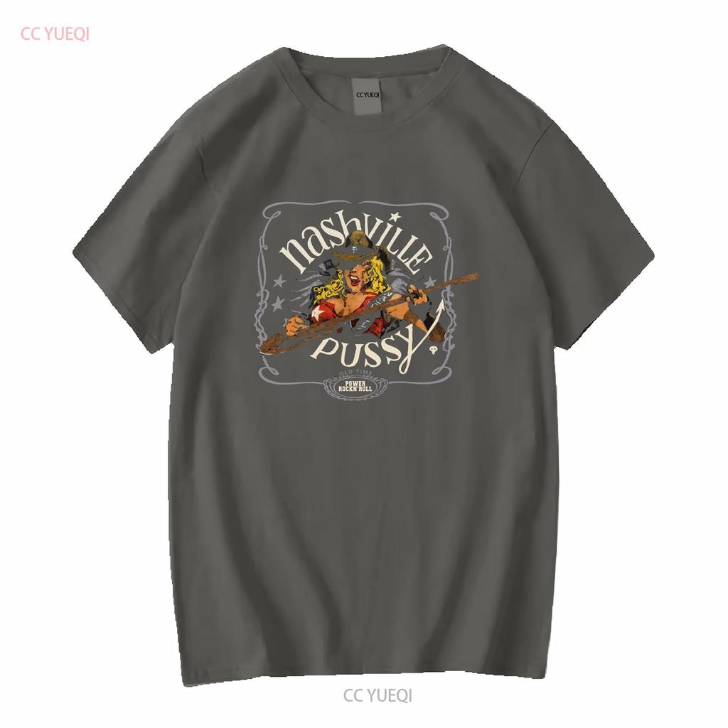 Nashville Pussy 90s T Shirt Cotton Black Unisex Size S To 5xl Be990 Vintage Washed Stretched Versatile Breathable Soft