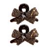 2PCS Rhinestones Bowknot Hair Clip for Women Girl Special Event and Casual Wear Enhancing Outfit Hair Styling Hair Claw