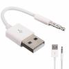 USB-короткий зарядний пристрій Кабель синхронізації даних 3,5-мм роз’єм Адаптер Зарядний шнур Лінія для Apple Ipod Shuffle 3rd 4th 5th 6th 4/5/6 MP3 Player