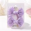 2PCS/set 2.7inch Boutique Embroidery Bowknot Hair Clips for Women Girls Princess Mesh Bows Hairgripes Headwear Hair Accessories