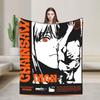 Yoru Chainsaw Man Japanese Manga Blankets Soft Pattern Plush Throw Blanket For Girls Boys Outdoor Flannel Bedspread Bed Cover