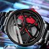SVJ2021 RS8 Men's 3D Brakes Hollow Dial Sports Car Black Waterproof Watch