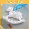 Pingente Único de Gesso para Aromaterapia em Forma de Cavalo para Retrovisor de Carro em Várias Cores