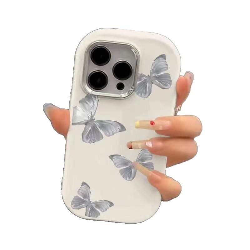 Streamer Butterfly for Apple 16pro Mobile Phone Case New 15promax Plating 14/13/12 Japan and South Korea 11 Women X