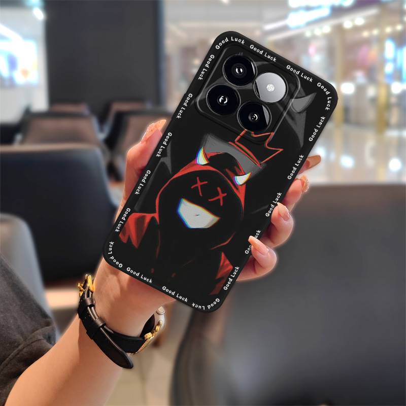 Silicone TPU Phone Case For Xiaomi 14T Pro Cartoon Protective Cute Anti-dust Shockproof Durable Soft Case Graffiti