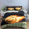 Basketball Art Decor Set Soft Comfortable Duvet Cover Bedding Set Included 1*Duvet Cover & 2*Pillowcases, Gift
