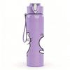 1PC Black White Cat Couple Cartoon Pattern 750ml Color Plastic Sports Water Bottle Leakproof Flip Straw Lid Suitable for Sports Office Home Use