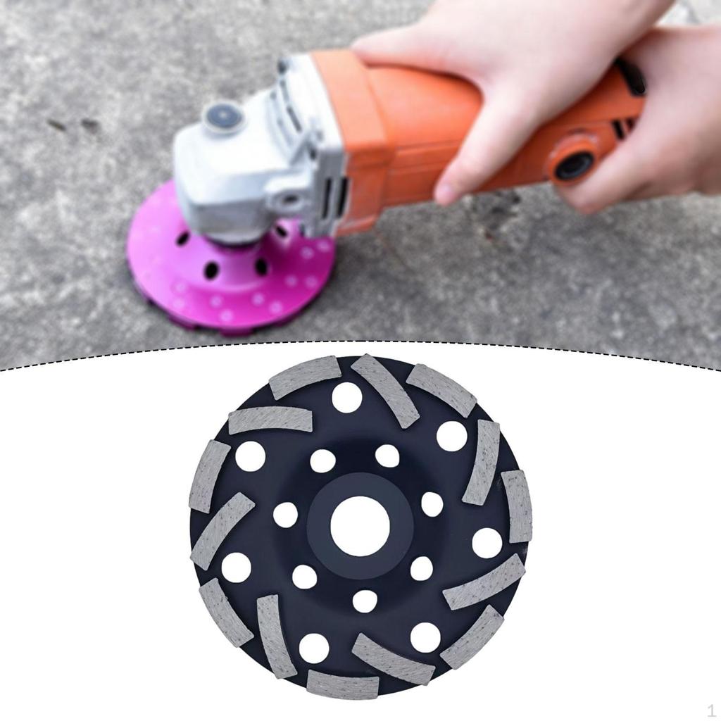 Concrete Grinding Wheel 5 Inch Heavy Duty Fit 22.23mm ,with Diamond Segment Cup ,for