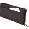 Women' Leather Wallet with Wings Wrist Strap Black