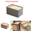 Modern Minimalist Fabric Storage Bin With Foldable Design For Clothing And Toy Organization