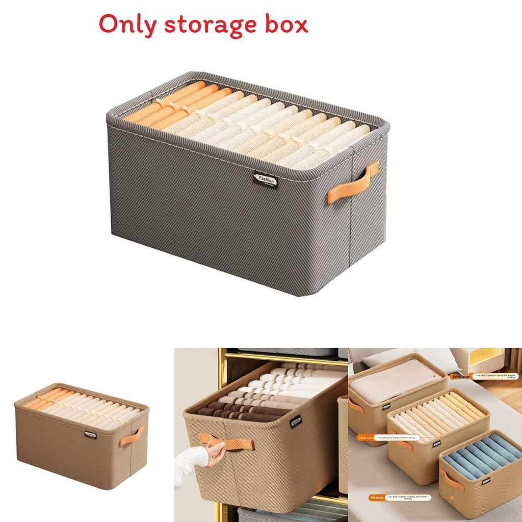 Modern Minimalist Fabric Storage Bin With Foldable Design For Clothing And Toy Organization