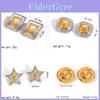 Boucles d'oreilles Géométriques Cœur Étoile en Acier Inoxydable pour Femmes