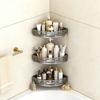 Hörnförvaringsställ Superbärande Spikfri Installation Badrumsorganisatör med Starkt Klister Fuktsäker Design Förvaringsorganisatör