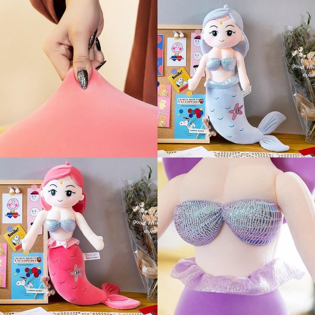 Adorable Mermaid Stuffed Plush Doll Soft Toy Perfect For Girls Birthday Gifts