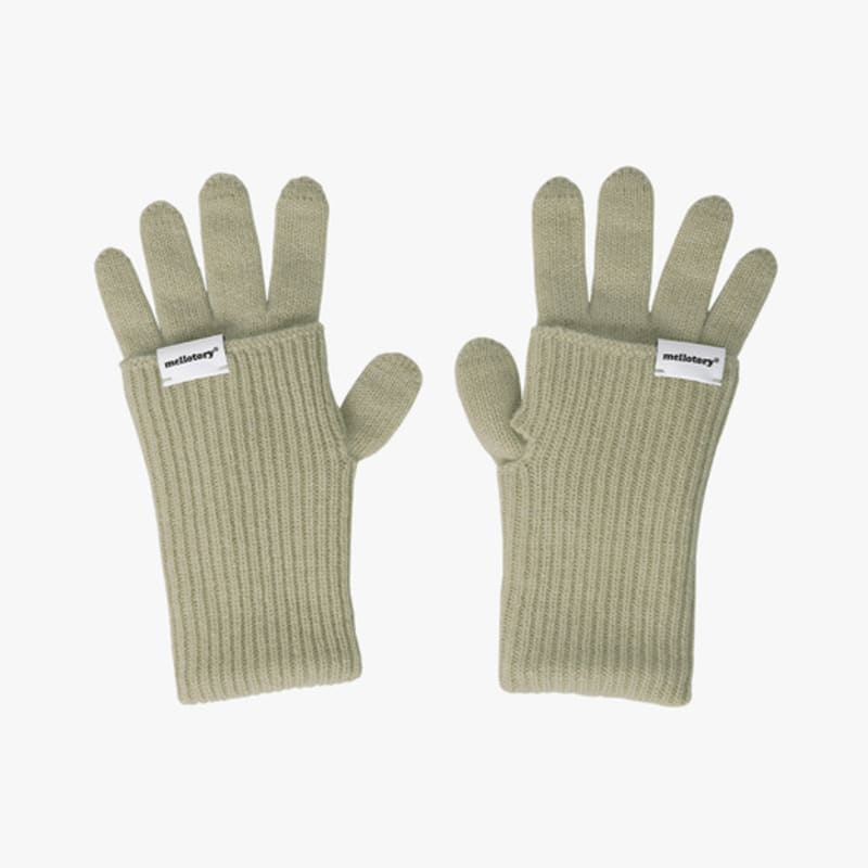 

mellotory 100% кашемировые перчатки без пальцев (оливковый) olive