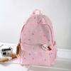 Schoolbag new middle school and college students backpack cartoon printed bow schoolbag girls schoolbag travel backpack