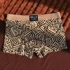 Men's Mid-Rise Ethnic Style Retro Boxer Briefs - Trendy & Breathable