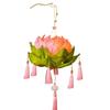 Flower Lamp Decoration Handheld Flower Light Accessory for Hanfu Dresses Up and Celebration