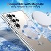 Case for Samsung Galaxy S25 Ultra - with Magnetic Ring - Silver + 2 Tempered Glasses - BOOLING®