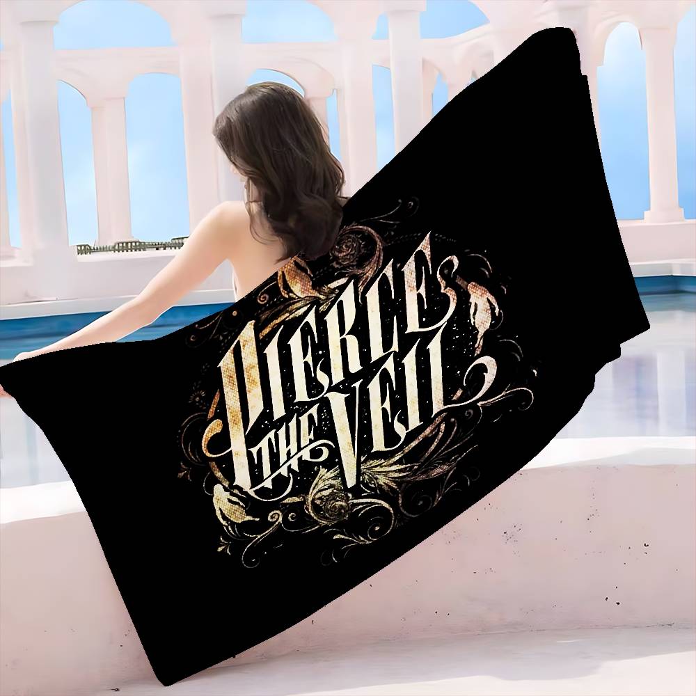 Post Hardcore Band Pierce the Veil Bath Towel Microfiber Soft Water Absorbing Breathable For Girl Kids Cartoon Beach Towel