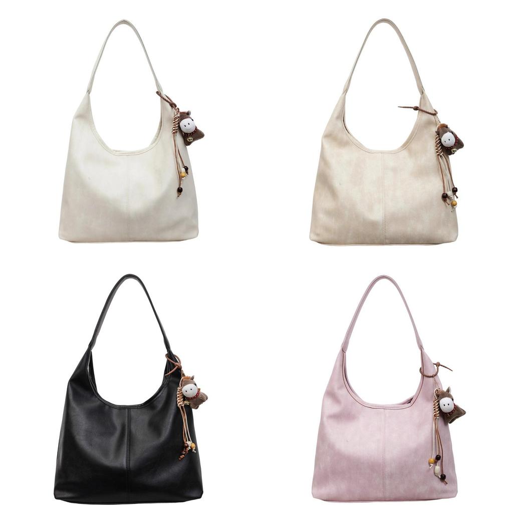 Urban Minimalist Pu Dumpling Bag With Magnetic Closure For Daily Use
