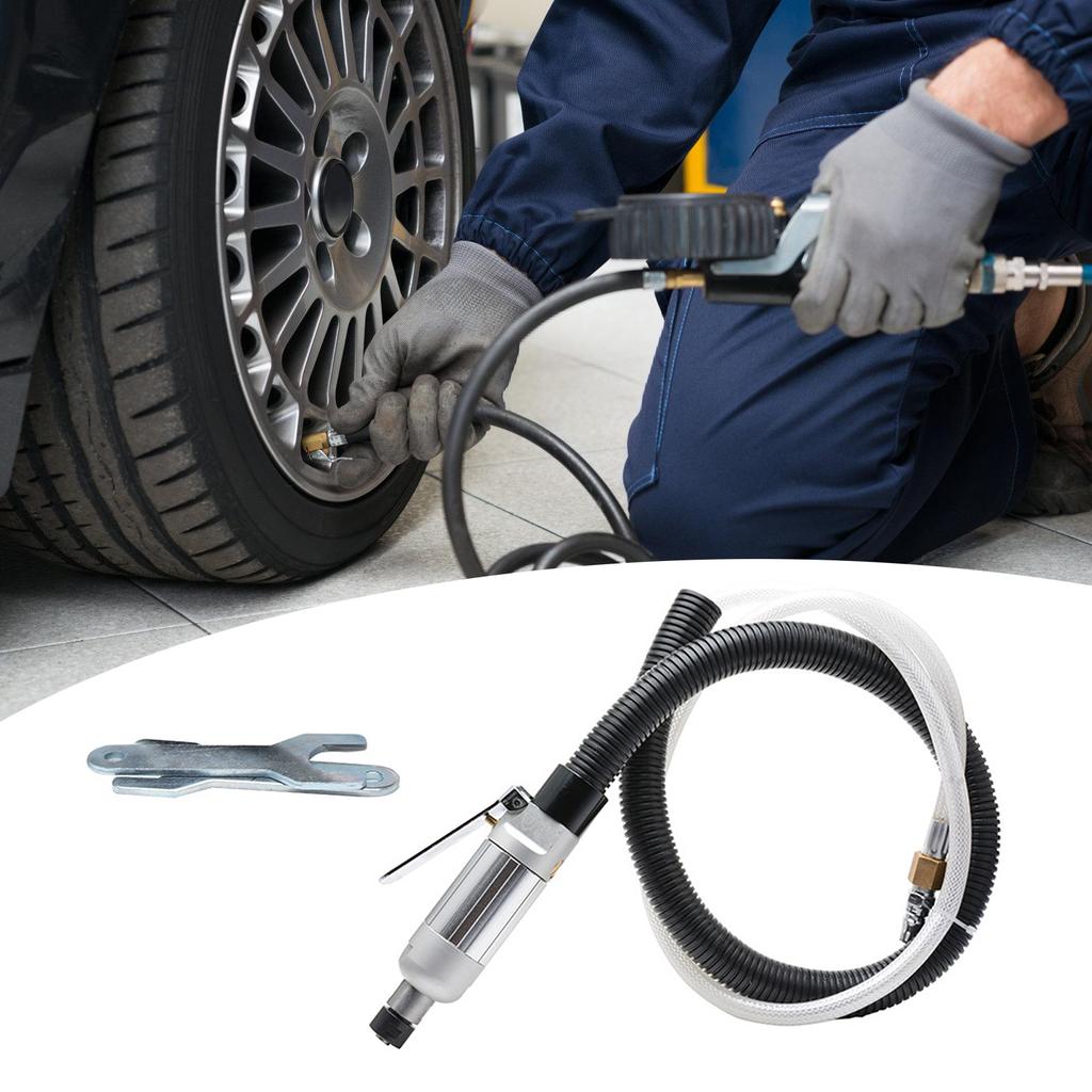 Tire Repair Tool 1/4in Pneumatic Angle Grinder Grinding Engraving Polishing Machine 25000RPM Air Die Grinder with Wrench