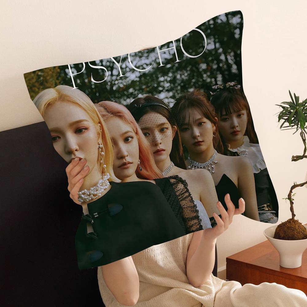 Popular Kpop Style R-Red V-Velvet Pillow Cover Sofa Cushion Cover Home Room Decoration Children Gift