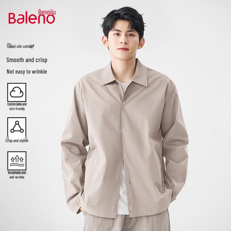 

Baleno Men s Loose Fit Casual Coach Jacket L