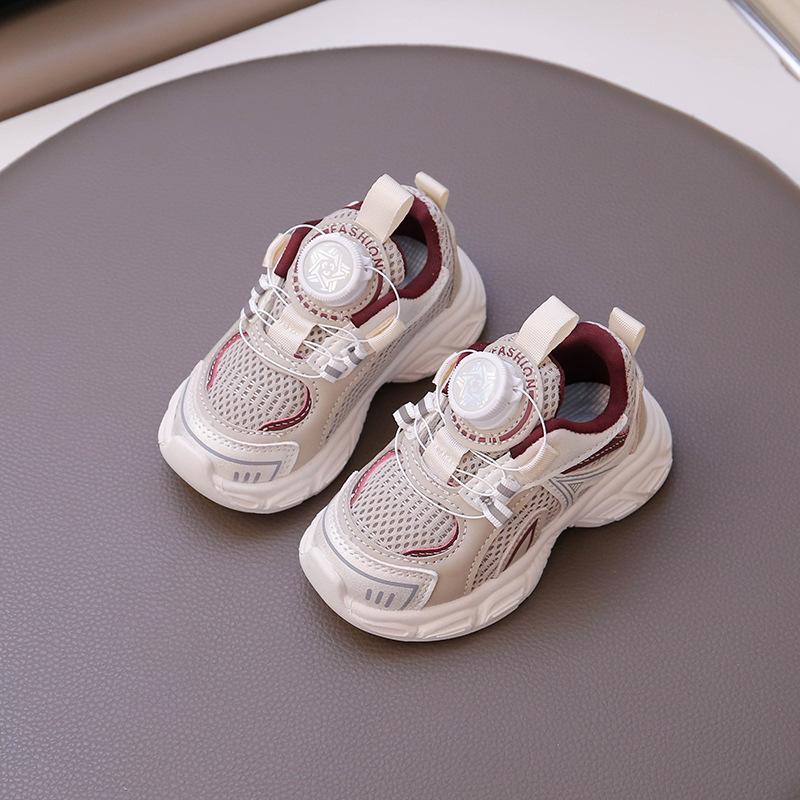 Children's sports shoes boys' shoes 2025 spring new medium and small children's mesh casual shoes running shoes girls' dad shoes