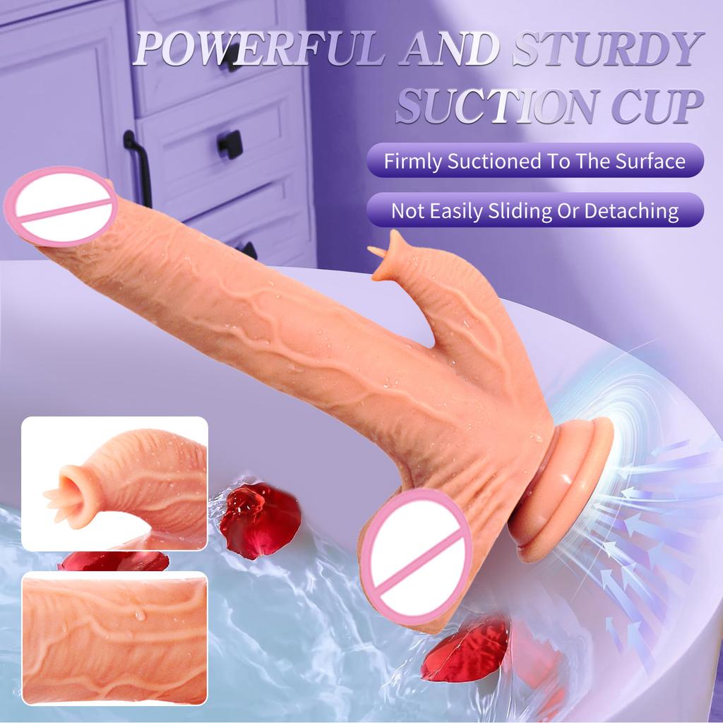 Thrusting Dildo Vibrator Big Fake Dick Sexy Adult Vibrating Remote Control Realistic Heating Dildo for Anus Vagina Stimulation