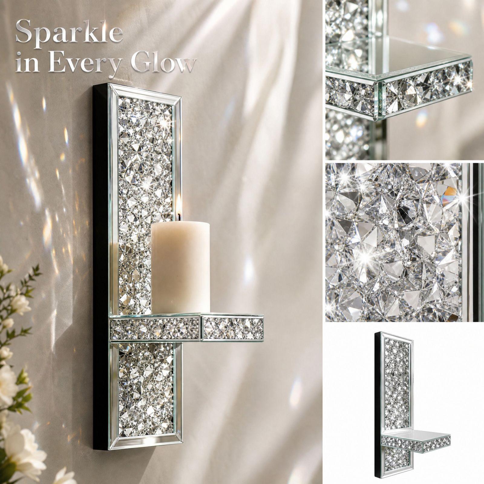 Candle Holder Centerpiece, Decorative Glass Candlestick