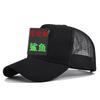 Animal embroidered baseball cap - shark design - mesh visor - curved brim sun hat