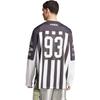 Adidas Originals Adilenium Ss24 Team 93 Jersey Fashion Long Sleeve Crew Neck Retro Football Shirt Men Tops Black White JM4943