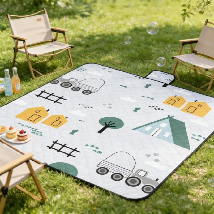 Large 200x150cm/200x200cm Foldable Outdoor Blanket Waterproof Sand Resistant for Adults Ideal for Park Beach Festivals