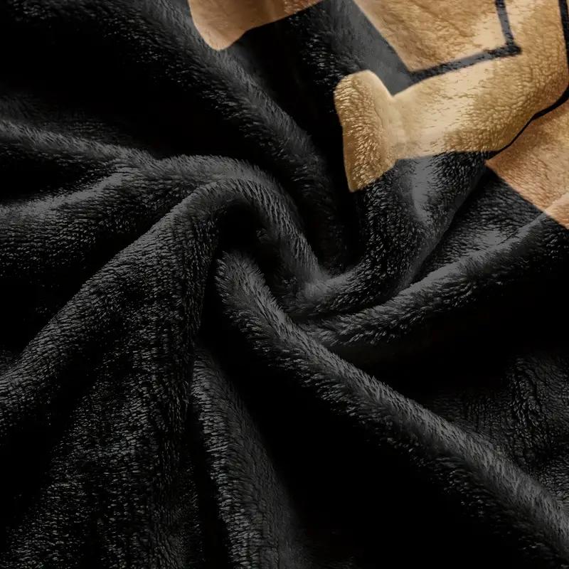 1pc Flannel Blanket, Cartoon French-Style Fries Design for Potato Lovers, Soft Warm Cozy Sofa Bed Office Throw, Small Blanket