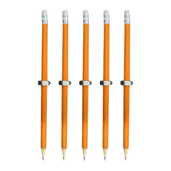 Wooden Threaded Focus Pencil Fidget Screw Nut Writing Tool for Kids Adults Stress Relief Anxiety Toy for School Office Travel