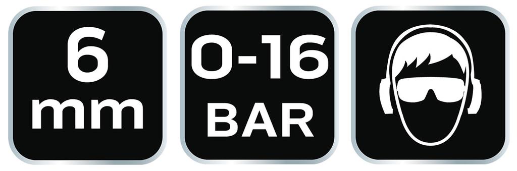 Quick connector for compressor with 6 mm hose end