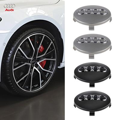 4PCS 59mm Car Wheel Center Hub Caps Hubcap Tire Rim Covers Replacement Decoration For Quattro For R1 A1 A3 8P A4 B5 B6 B7 B8v1
