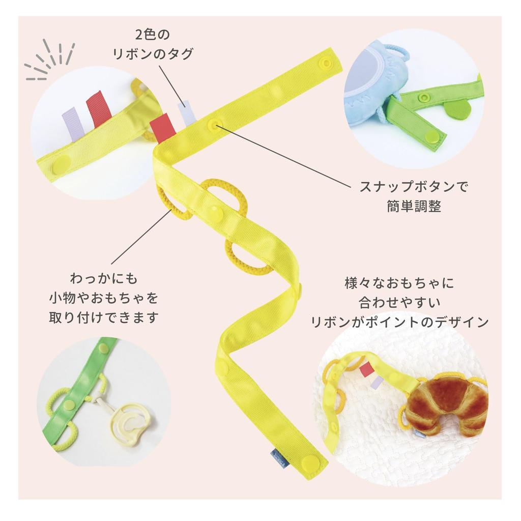 Shaol Recommended Set Wakka Rattle Wakka Strap Yellow 0 Years Old Baby Newborn Educational Toy First Toy Rattle Fall Prevention Lost Prevention Toy