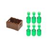 MOC City Series Building Blocks Figures Scene Creative Accessories Chains Mini Bricks Colored Wine Bottle Boxes Toy Gifts