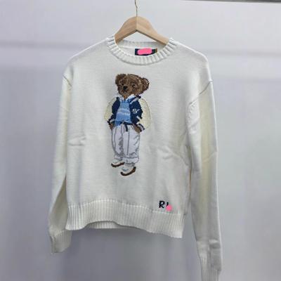 Women's 2025 Heavy-Duty Pure Cotton Little Bear Sweater: High-Quality, Scanable, Perfect for Autumn & Winter
